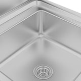 Commercial Kitchen Sink Cabinet 60x60x96 cm Stainless Steel - 45-Degree Angle