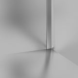 Commercial Work Table with Cabinet 60x60x96 cm Stainless Steel - Close-Up Angle