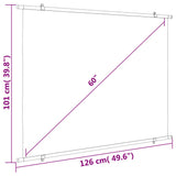 Projection Screen 152.4 cm 4:3 - Close-Up Angle