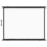 Projection Screen 182.9 cm 4:3 - Top-Down View