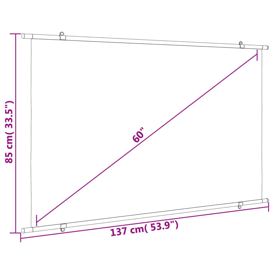 Projection Screen 60" 16:9