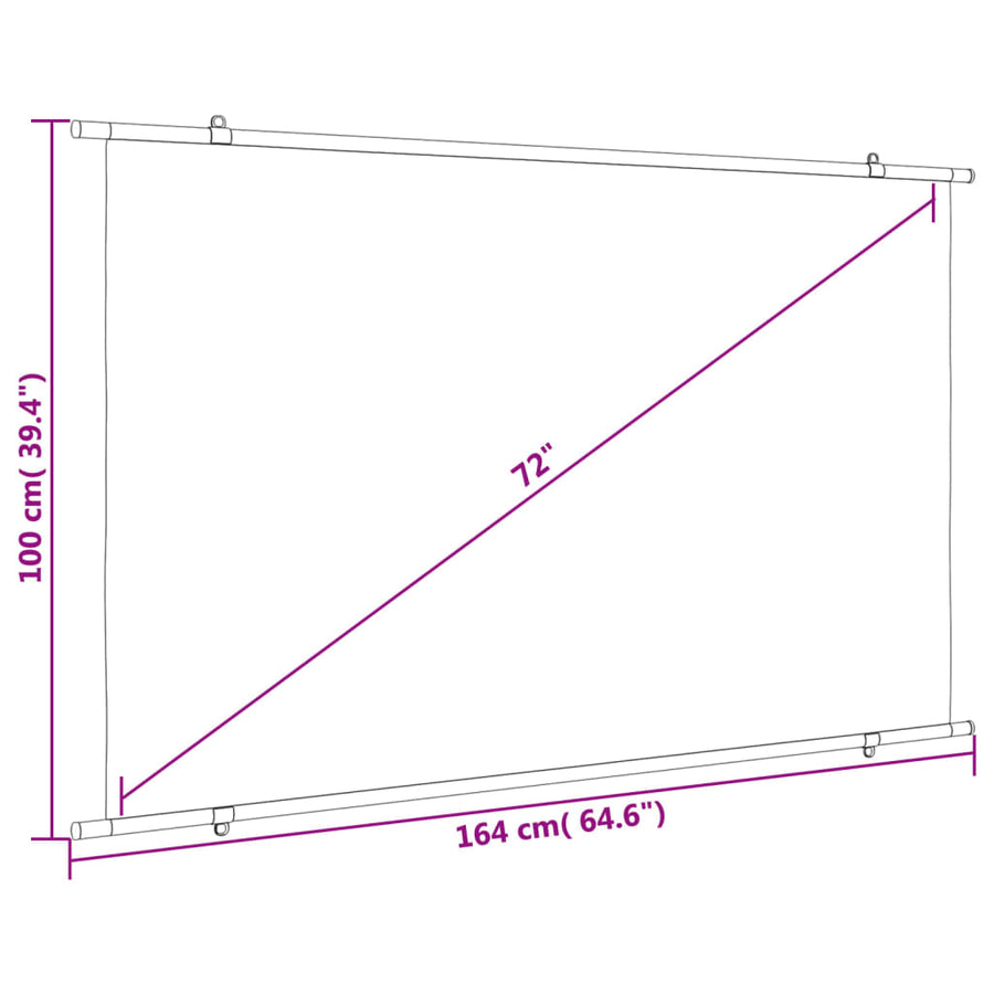 Projection Screen 72" 16:9
