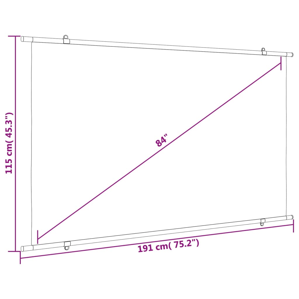 Projection Screen 84" 16:9