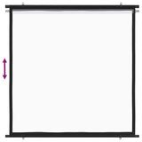 Projection Screen 182.9 cm 1:1 - Top-Down View