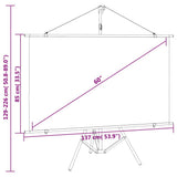 Projection Screen with Tripod 60