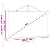 Projection Screen with Tripod 100