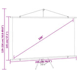 Projection Screen with Tripod 108" 16:9