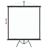 Projection Screen with Tripod 226.1 cm 1:1 - Top-Down View