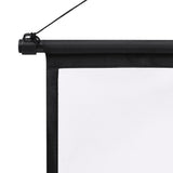 Projection Screen with Tripod 226.1 cm 1:1 - Rear View