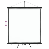 Projection Screen with Tripod 205.7 cm 1:1 - Top-Down View