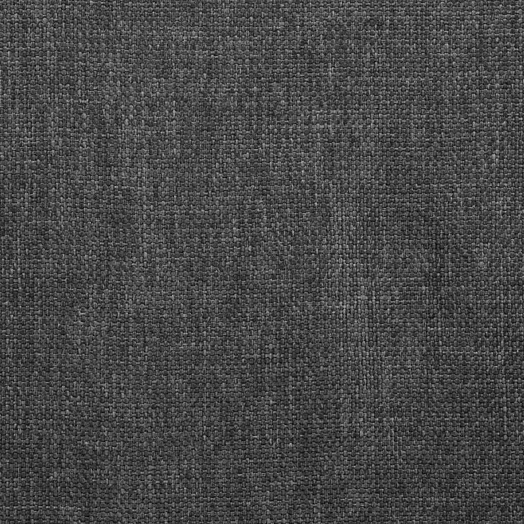 Swivel Dining Chairs 2 pcs Dark Grey Fabric