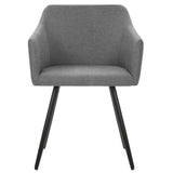 Dining Chairs 2 pcs Light Grey Fabric