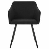 Dining Chairs 2 pcs Black Fabric