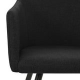 Dining Chairs 2 pcs Black Fabric