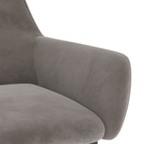 Dining Chairs 2 pcs Light Grey Velvet - Rear View