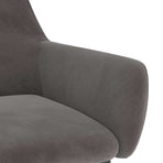 Dining Chairs 2 pcs Dark Grey Velvet
