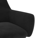 Dining Chairs 2 pcs Black Velvet - Rear View