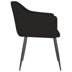 Dining Chairs 2 pcs Black Fabric
