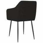 Dining Chairs 2 pcs Black Fabric