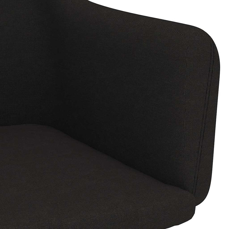 Dining Chairs 2 pcs Black Fabric