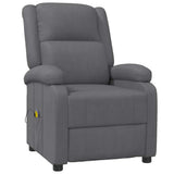 Massage Chair Anthracite Faux Leather - Front View
