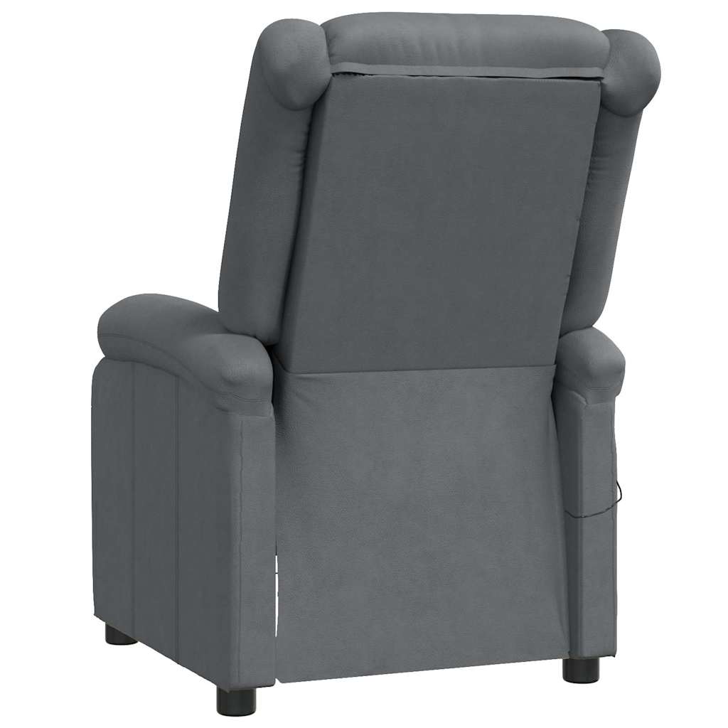 Massage Chair Anthracite Faux Leather