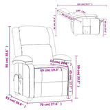 Massage Chair Anthracite Faux Leather - Extra Image