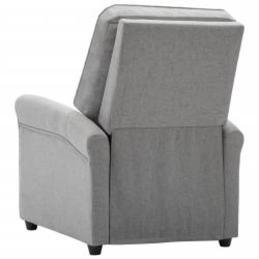 Massage Chair Light Grey Fabric