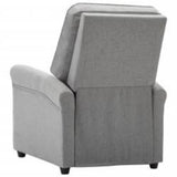 Massage Chair Light Grey Fabric