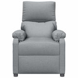 Massage Chair Light Grey Fabric - Side View