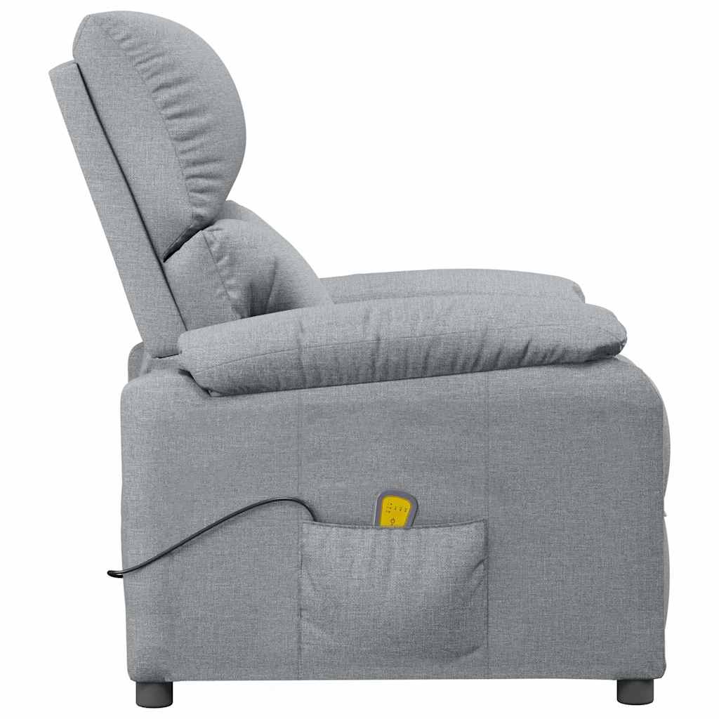 Massage Chair Light Grey Fabric