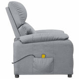 Massage Chair Light Grey Fabric