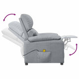 Massage Chair Light Grey Fabric