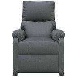 Massage Chair Dark Grey Fabric - Side View