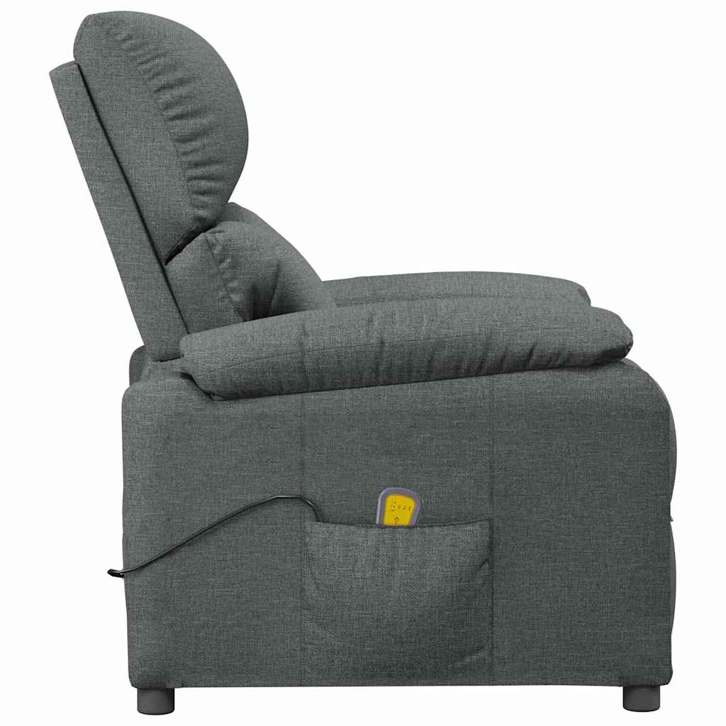 Massage Chair Dark Grey Fabric