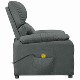 Massage Chair Dark Grey Fabric