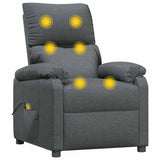 Massage Chair Dark Grey Fabric