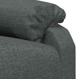 Massage Chair Dark Grey Fabric - Low Angle