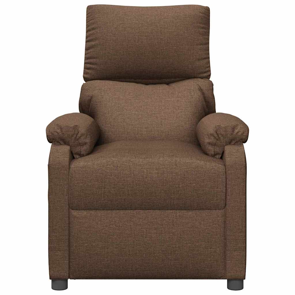 Massage Chair Brown Fabric