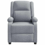 Massage Chair Light Grey Fabric - Side View