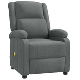 Massage Chair Dark Grey Fabric - Front View