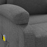 Massage Chair Dark Grey Fabric