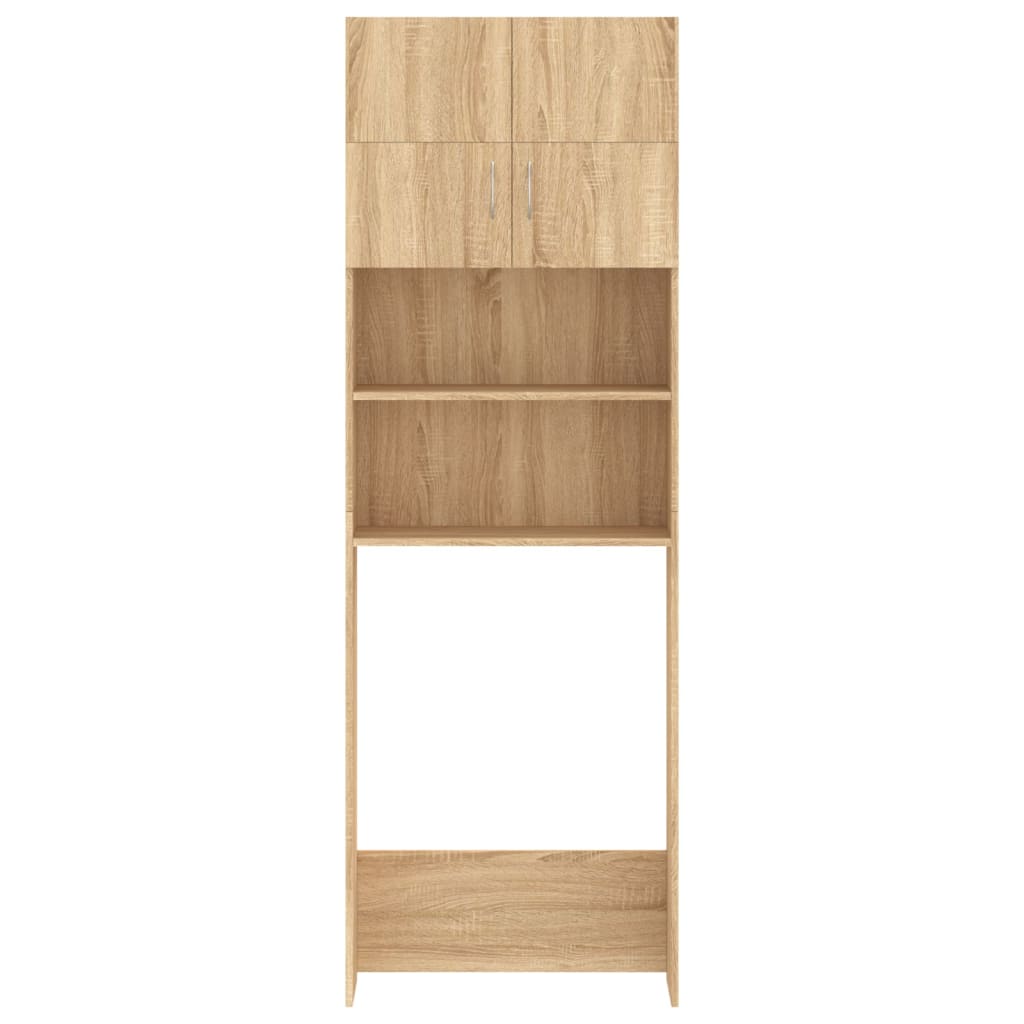 Washing Machine Cabinet Set Sonoma Oak Engineered Wood
