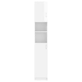 Washing Machine Cabinet Set High Gloss White Engineered Wood - Extra Image