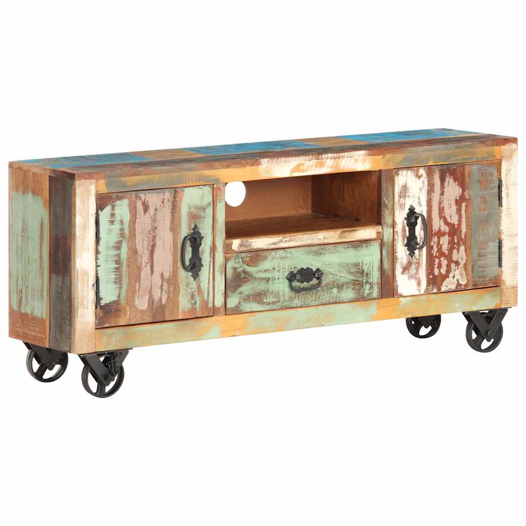 TV Cabinet 120x30x50 cm Solid Reclaimed Wood
