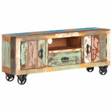 TV Cabinet 120x30x50 cm Solid Reclaimed Wood