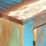 TV Cabinet 120x30x50 cm Solid Reclaimed Wood - 45-Degree Angle