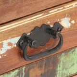 Sideboard 80x30x70 cm Solid Reclaimed Wood - Rear View