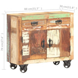 Sideboard 80x30x70 cm Solid Reclaimed Wood - Low Angle