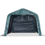 Removable Livestock Tent PVC 550 g/m² 3.3x4.8 m Dark Green - Front View